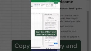 How to use chat GPT in Excel.