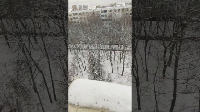 Москва,3 марта тепло и снег... смотреть онлайн