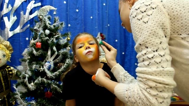 Рисуем тигриный грим смотреть онлайн