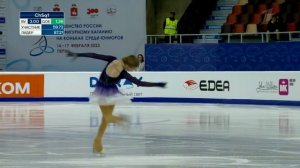 Любовь Рубцова. Произвольная программа. Девушки. Первенство России среди юниоров 2023