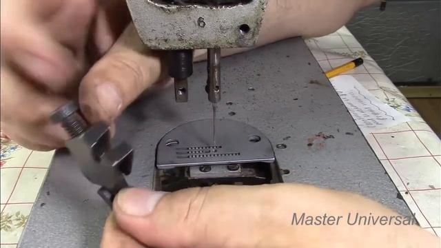 1022 класс. Перестройка на средние ткани. Подпружиненная лапка. Видео № 279. смотреть онлайн