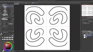 Symmetry in Clip Studio Paint - The Symmetrical Ruler