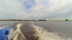 Вейк за моторной лодкой в Казани, это не катер и не сёрф волны