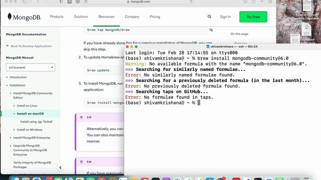 How to Install MongoDB on Mac (Apple M1 chip)