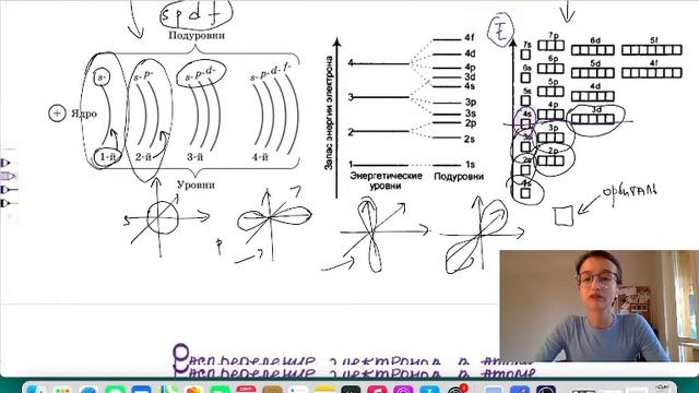 Электронные конфигурации атомов. Электронно-графические схемы. Строение атома. смотреть онлайн
