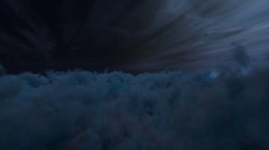 Бесплатный Видео Футаж Облака Ночью - Полёт в облаках.  Бесконечный Бесшовный цикл версия 01