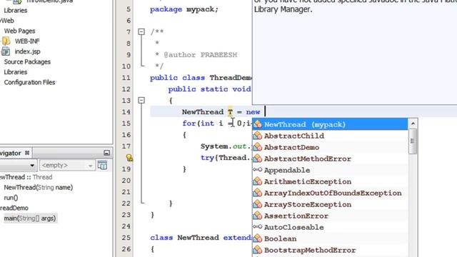 Java tutorial for beginners 54 Create Thread by extending Thread class смотреть онлайн