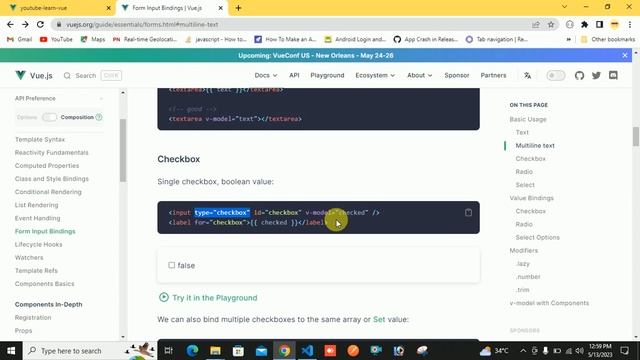 Form elements in Vue JS 3 | 2023