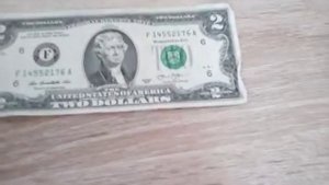 Очень редкая банкнота 2 доллара!!!