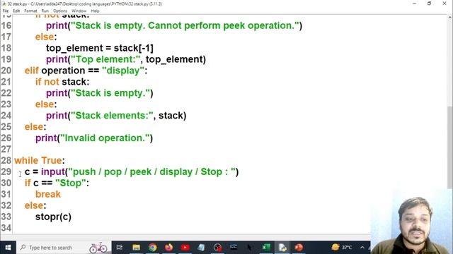 Implement stack and queue by using list | Python Programming Full Course | Coding Adda247 #32