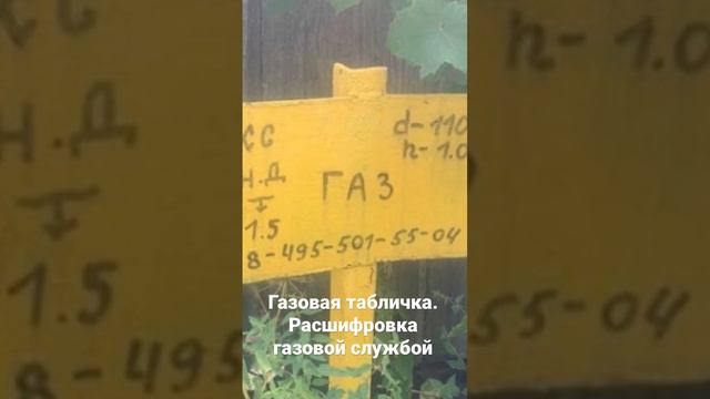 Газовая табличка, расшифровка.