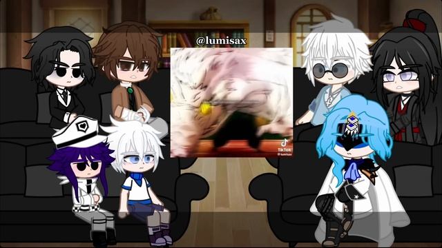 Animegame characters react to each other  Gojo Satoru  57