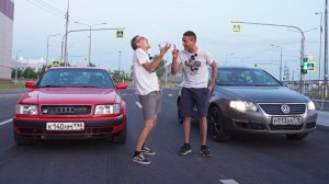 Ильдар vs Академег! Гонка Passat B6 и Audi S4.