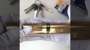 Распаковка CW140PB (полированная латунь) цилиндрового механизма (личинки) MSM (МСМ).