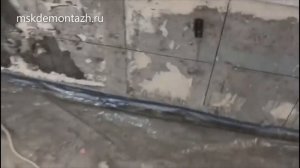 Демонтаж подоконного блока