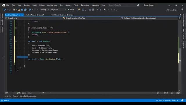 [WinForms C#] Lesson 3 - CRUD And Search In (MSSQL/SQLExpress)