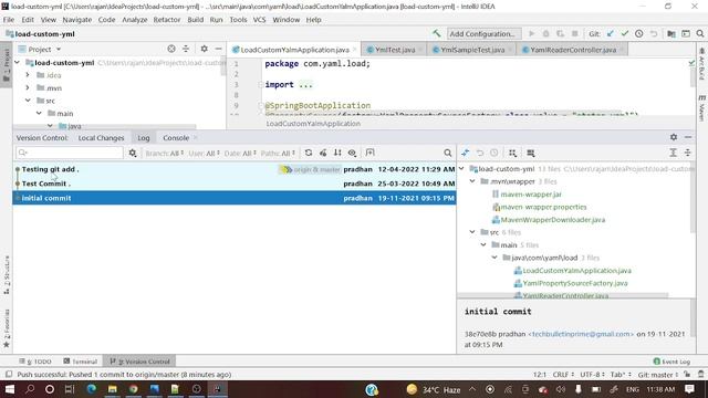 How to check commits in git Intellij | git log