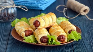 ВКУСНЫЕ СОСИСКИ В ТЕСТЕ