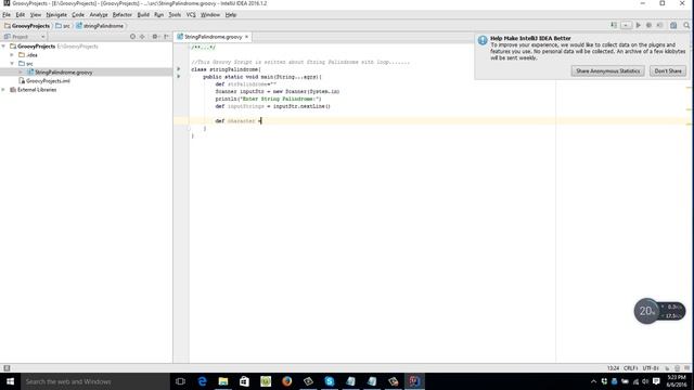String Palindrome for Java Groovy