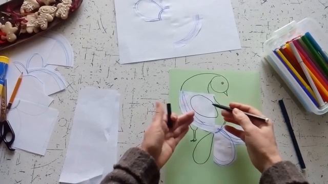 "Птичка" (декоративная графика) смотреть онлайн