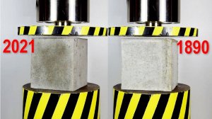 HYDRAULIC PRESS VS MODERN AND ANTIQUE CONCRETE