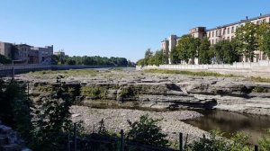 Сброс воды в Нарвском водохранилище