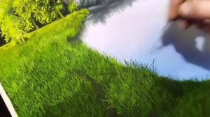 "Водная гладь" холст, масло.