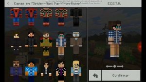 SPIDER MAN FAR FROM HOME SKIN PACK-MINECRAFT