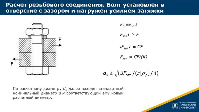 5.3.  Расчет резьбового соединения