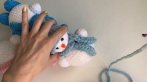 Снеговик крючком. Мастер-класс. Часть 3