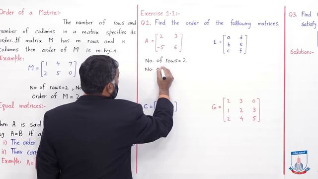 Class 9 - Mathematics - Chapter 01 - Lecture 1 - Exercise 1.1 (Q1-3) - Allied School