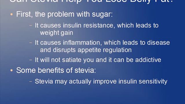Can Stevia Help You Lose Belly Fat? смотреть онлайн