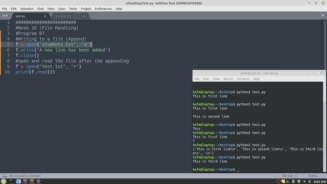 File Handling in Python || Open, Read, Write & Delete Operation || Programming with Python (Week#16