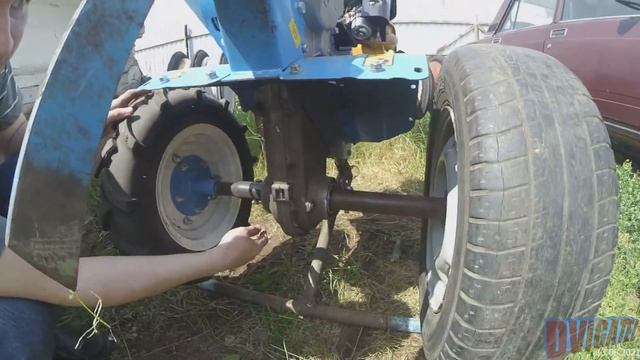 Как городской москвич менял колеса на мотоблоке Нева мб23 смотреть онлайн