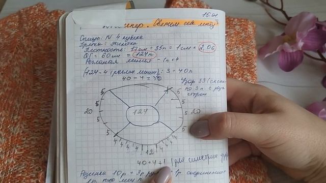 Футболка спицами "Рыжая красавица" / Мастер-класс простой футболки спицами /#3