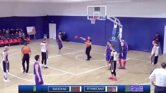 2016-01-16 БИЗОНЫ vs РГУФКСМиТ. Чемпионат Московской Баскетбольной Лиги 2015-2016. смотреть онлайн