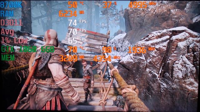 GTX 1060 6GB | God of War - 1080p FPS Benchmark смотреть онлайн