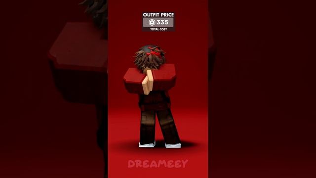 Roblox Red Outfit Idea #shorts