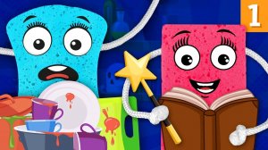 Грязная посуда захватывает дом игрушечных героев. Часть 1