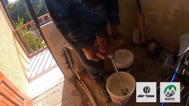 APLICACION PASTA MURO EQUIPO AIRLESS DINO POWER X80L MAPO смотреть онлайн