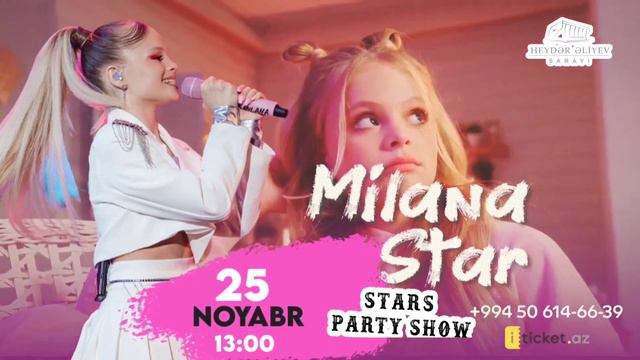 25 ноября ❤️ Milana Star ✨ Stars party show во Двореце Гейдара Алиева! #миланастар @MILANASTARR