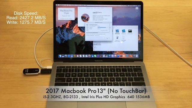2017 Macbook Pro 13" (No TouchBar) i5-2.3GHZ, 8G-2133 , Intel Iris Plus HD Graphics 640 1536MB смотреть онлайн