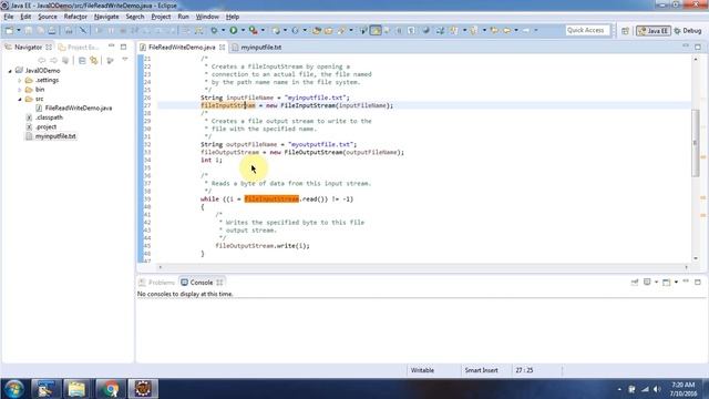 How to read and write the data using FileInputStream and FileOutputStream? | Java IO | Java Tutoria