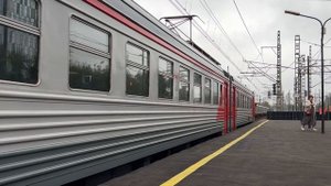 Утренняя станция МЦД-3 «Останкино». Электропоезда ЭТ2М-111, ЭГЭ2Тв «Иволга 3.0», ЭС2Г «Ласточка»