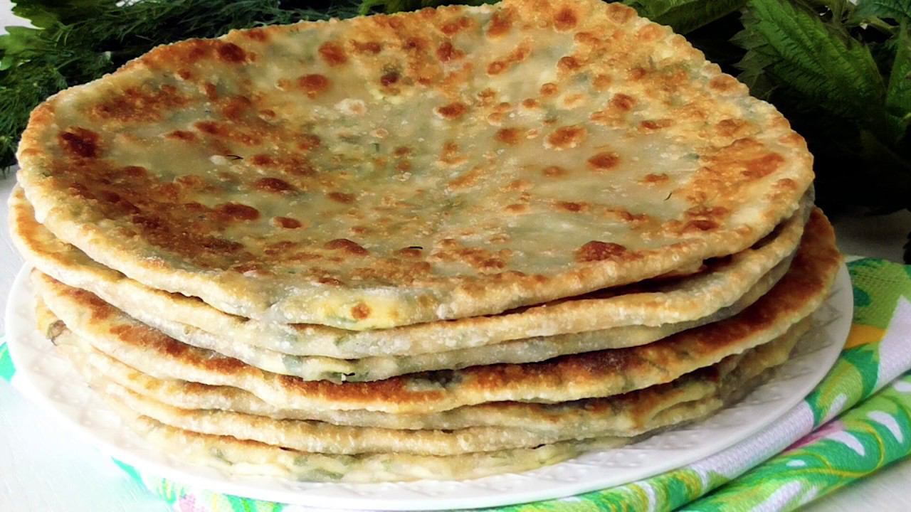 Адыгейские✨ Лепёшки с сыром и зеленью!