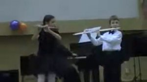 Дуэт флейт-Шуберт.Музыкальный момент