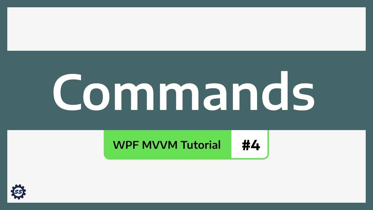 [SingletonSean] Commands - WPF MVVM TUTORIAL #4
