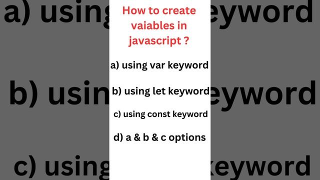 javascript variables