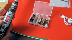 Prostormer Mini Cordless Rotary Tool, 3.7V USB Grinder with 3 Variable Speeds and 50pcs Accessories