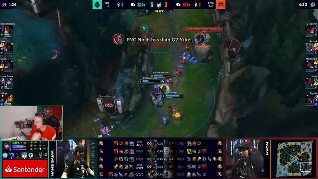 ГЛАВНОЕ ДЕРБИ ЕВРОПЫ | G2 VS FNATIC | LEC SUMMER 2023